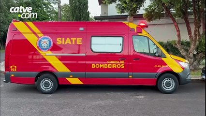 Trabalhadora cai de escada ao fazer limpeza em Cascavel