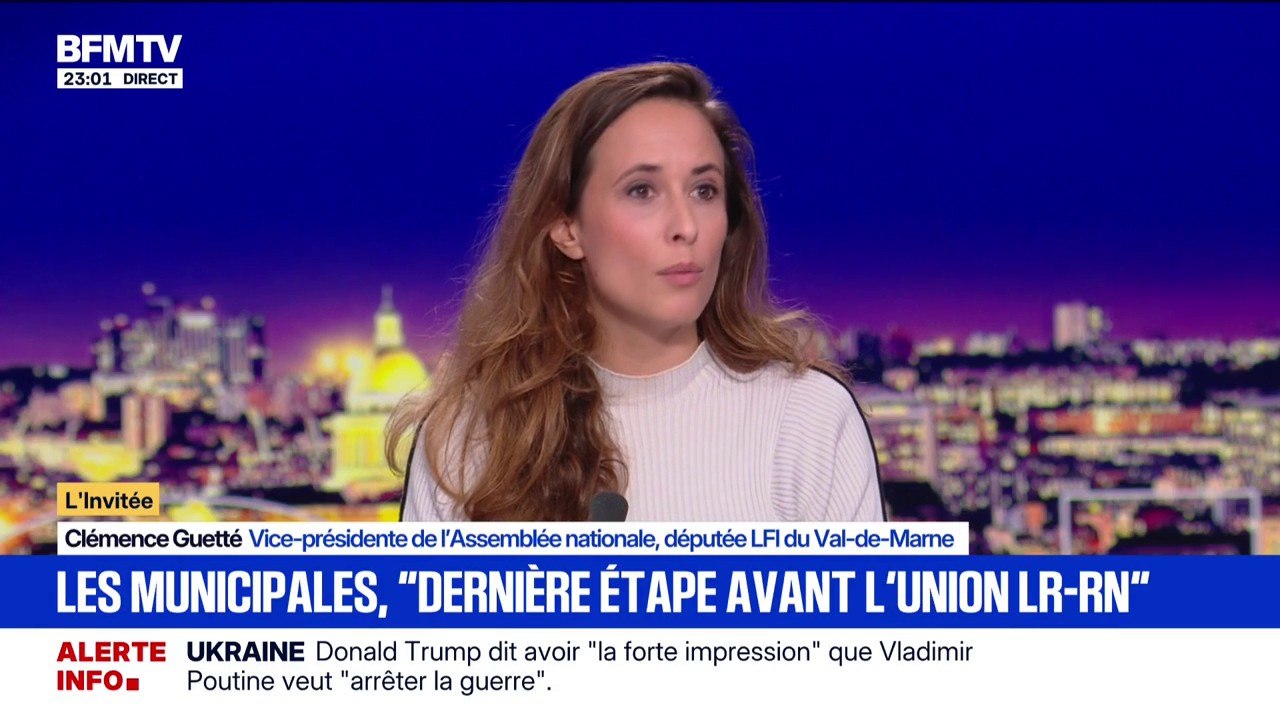 "Je ne crois pas qu'armer ou surarmer la police municipale soit un gage de sécurité", affirme Clémence Guetté, députée LFI du Val-de-Marne