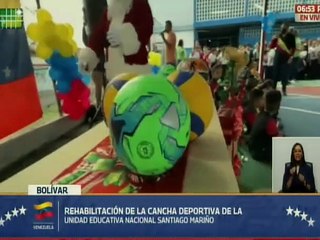 Bolívar | Gobierno Bolivariano entregó recuperado la U.E.N. Santiago Mariño