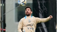 Lionel Messi drops a no-look pass in training and makes the impossible look effortless