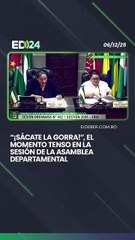 “¡Sácate la gorra!”, el momento tenso en la sesión de la Asamblea Departamental