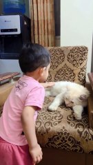 my son bonding with her pet❤️❤️