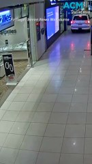 Reckless driver narrowly misses pedestrians in shopping centre rampage