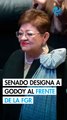 Senadores designan a Ernestina Godoy como nueva titular de la FGR