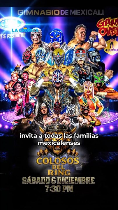 Mexicali se alista para una noche que lo tiene todo: leyendas, nuevas promesas y rivalidades que arden sobre el ring. 🤼‍♂️