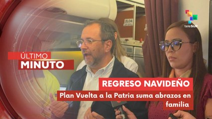 Canciller Yván Gil recibe a venezolanos repatriados desde EE.UU.