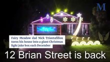 Christmas lights at 12 Brian Street Fairy Meadow