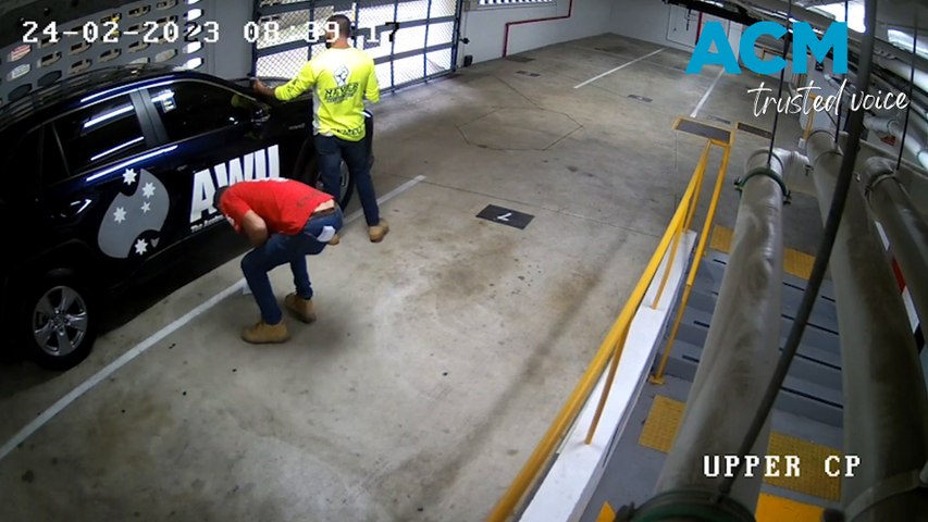 CFMEU officials caught on camera placing stickers on rival’s car amid ...
