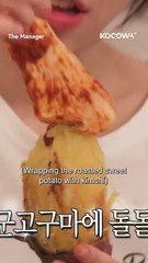 Not even her manager can resist eating while around #Tzuyang 🤭 #themanager #mukbang #kocowa