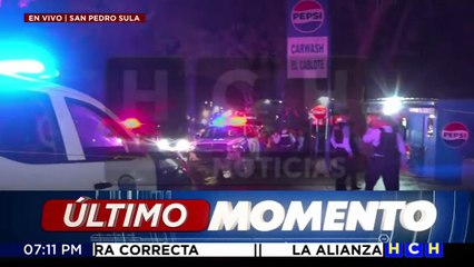 Motociclistas matan a propietario de carwash y su pareja en Río Blanco, San Pedro Sula