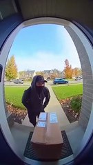 He tried to steal the package… BIG mistake! 😂”#DoorKarma #PaintPrank #CaughtOnCamera #InstantKarma #FunnyFails #NeonExplosion