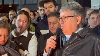 Fuerte mensaje del papá de Jean Claude Bossard durante velatón en Bogotá: esto dijo