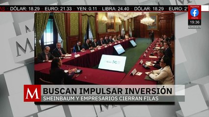 En Palacio Nacional, Sheinbaum se reúne con empresarios para impulsar la inversión