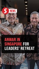 Anwar arrives in Singapore for 12th annual leaders' retreat