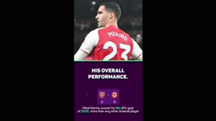 Lung busting Merino delights Arteta in Brentford win