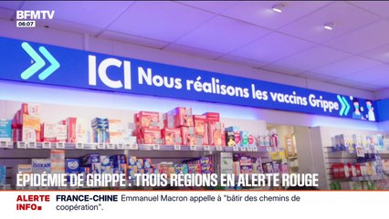 Grippe: l'Aquitaine, l'Île-de-France et la Normandie sont passées en alerte épidémique