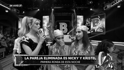 Nicky y Kristel la pareja eliminada en la Gran Final