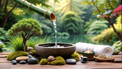 Gentle Bamboo Water Flow ASMR • Deep Sleep & Total Relaxation