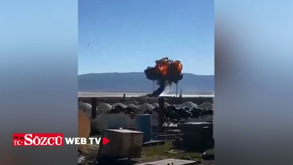 ABD'de F-16 yere çakıldı