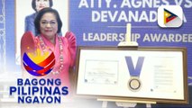 CDC Pres. and CEO Atty. Agnes Devanadera, itinanghal na kauna-unahang GCG leadership awardee