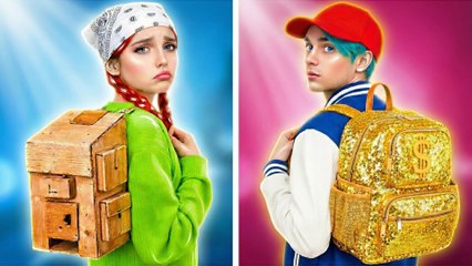 Riche contre astuces scolaires de bricolage ! Drôles de luttes d'étudiant