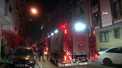 Esenyurt'ta 5 katlı binada yangın paniği: Bina tahliye edildi