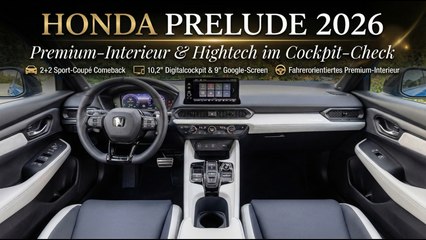 Zurück in die Zukunft? Der 2026 Honda Prelude im Cockpit-Check