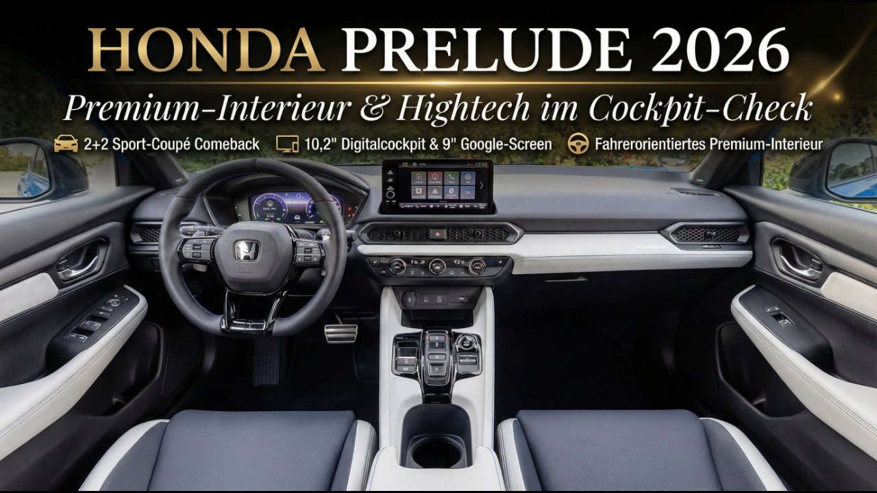 Zurück in die Zukunft? Der 2026 Honda Prelude im Cockpit-Check