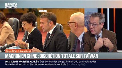 SIGNÉ BFM - Emmanuel Macron en Chine: discrétion totale sur Taïwan