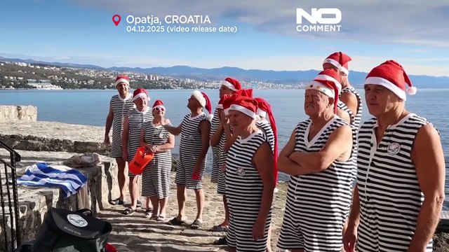 À Opatija, en Croatie, la baignade en eau froide s’impose comme tradition de bien-être hivernale