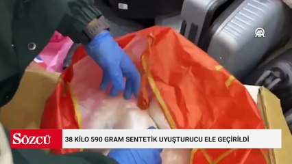 38 kilo 590 gram sentetik uyuşturucu ele geçirildi