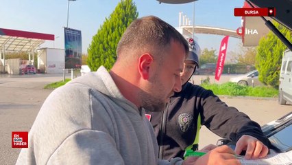 Bursa'da kendi hatasının faturasını polise kesmeye çalıştı
