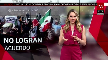 Campesinos llegan en caravana al Congreso para exigir cambios a la reforma de aguas