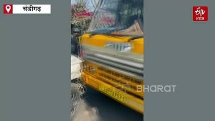 चंडीगढ़ में नशे में धुत एएसआई ने 10 गाड़ियों को मारी टक्कर, स्कूल बस से भी हुई भिड़ंत, लोगों ने कार रोककर की पूछताछ