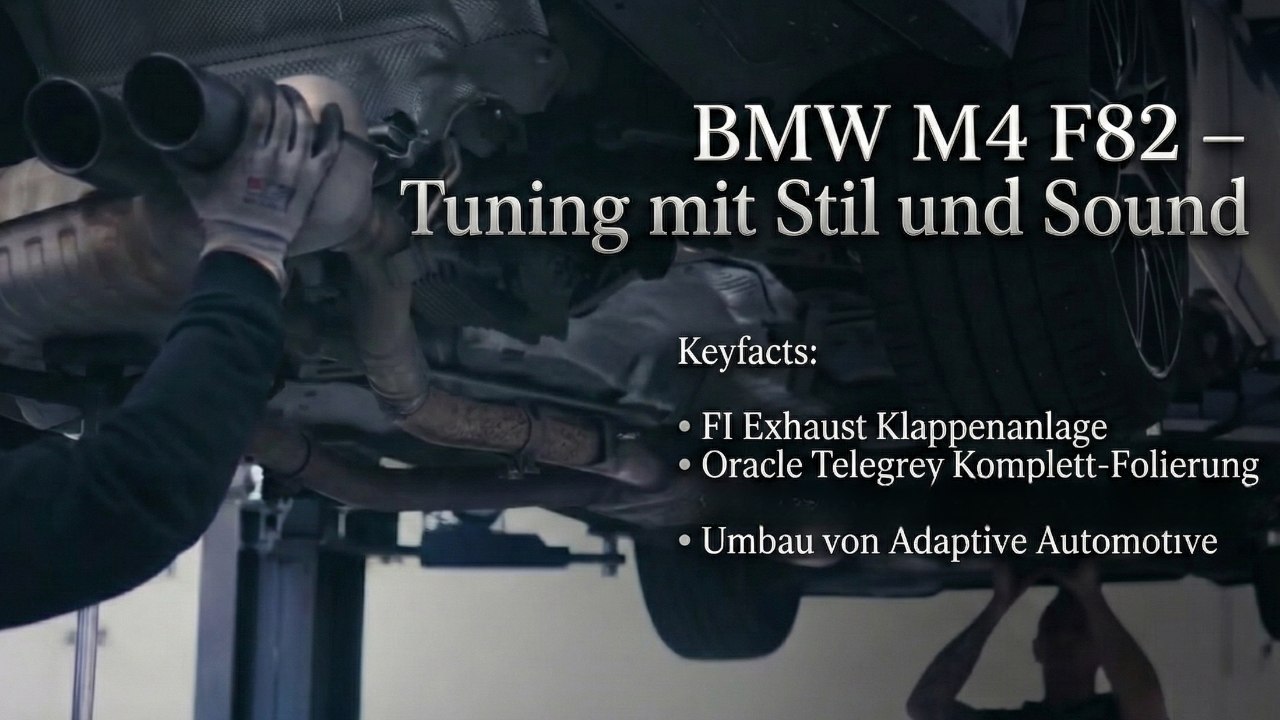 Sportauspuff, Klappensteuerung & Folierung am BMW M4