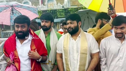 #Akhanda2 Music Director Thaman, Omkar & Ashwin Babu Visits Tirumala