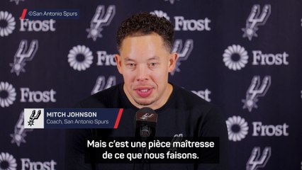 Johnson : « Wemby est une pièce maîtresse mais notre identité ne change pas » - Basket - NBA