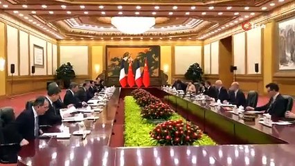 Macron’dan Xi’ye: "Çin ve Fransa dengeli bir ekonomik idari sistemin temelini atmalı"