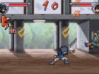 Naruto ninja council 2 GBA jutsu Sasuke