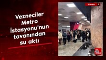 İstanbul'da Vezneciler Metro İstasyonu'nun tavanından su aktı