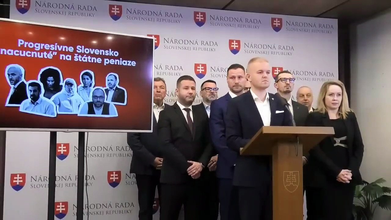 ZÁZNAM: Hlas-SD tvrdí, že Progresívne Slovensko je napojené na štátne peniaze
