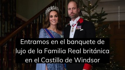 Entramos en el banquete de lujo de la Familia Real británica en el Castillo de Windsor