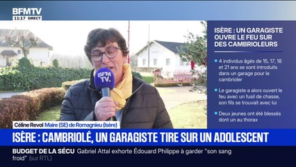 "La population toute entière est sous le choc"  Céline Revol, maire de Romagnieu (Isère), s'exprime sur le garagiste qui a ouvert le feu sur des cambrioleurs