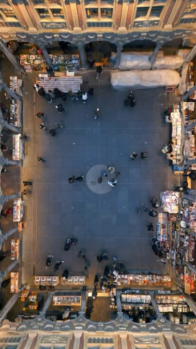 La vieille bourse de Lille s’illumine pour Noël 🎄❤️*Vol de drone (Mavic mini 3 pro) effectué avec autorisation et une licence de télépilote professionnel. La vieille bourse est équipée d’un filet de sécurité visible sur la vidéo.