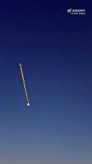 Explosão aparatosa marca final de teste de foguetão chinês