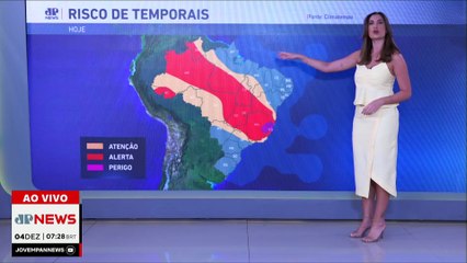 Chuva predomina boa parte do Brasil nesta quinta (04) | Previsão do tempo