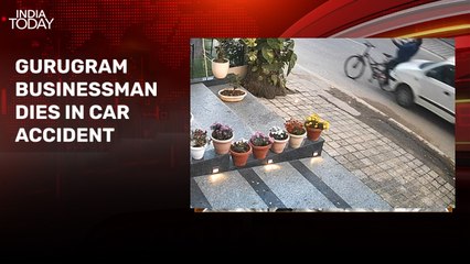 Video: Gurugram businessman hit by speeding car, dies on spot