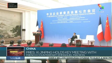 China, pres. Xi Jinping holds key meeting with French counterpart Emmanuel Macron
