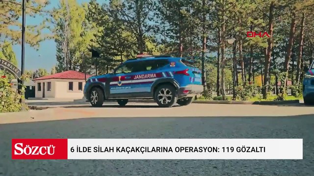 6 ilde silah kaçakçılarına operasyon: 119 gözaltı