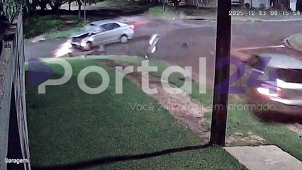 câmera de segurança flagra acidente